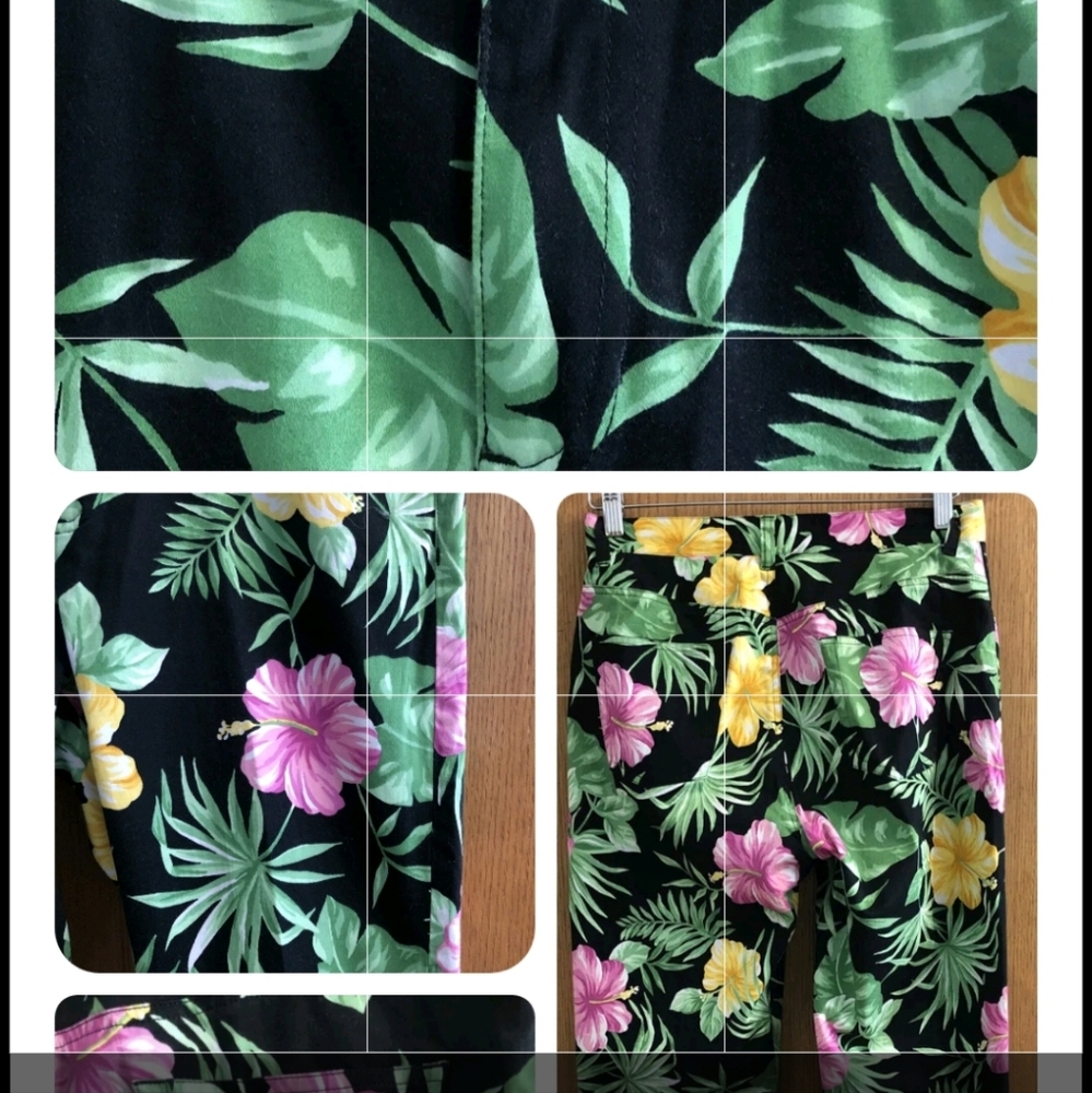 Ralph Lauren Hawaiian tropical cropped pants 18W